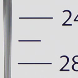 Strong detail to ~2,600 lines horizontal Camera JPEG