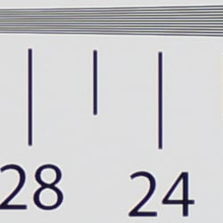 Strong detail to ~2,550 lines vertical Camera JPEG