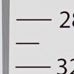 Strong detail to ~2,900 lines horizontal Camera JPEG