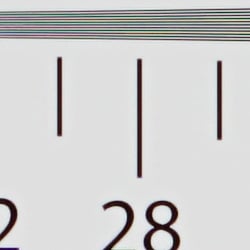 Strong detail to ~2,800 lines vertical Camera JPEG