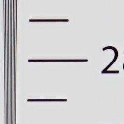 Strong detail to ~2,900 lines horizontal Camera JPEG