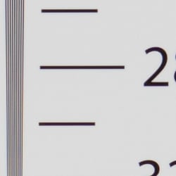 Strong detail to ~2,900 lines horizontal ACR converted RAW