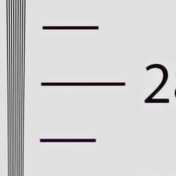 Strong detail to ~2,850 lines horizontal Camera JPEG