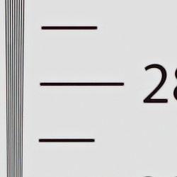 Strong detail to ~2,800 lines horizontal Camera JPEG