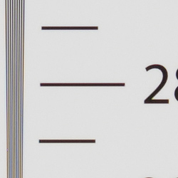 Strong detail to ~2,800 lines horizontal ACR converted RAW