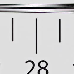 Strong detail to ~2,800 lines vertical Camera JPEG