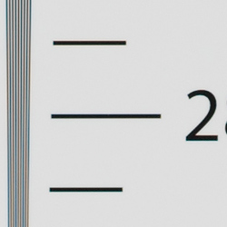 Strong detail to ~2,900 lines horizontal ACR converted RAW