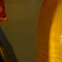 100% crop from Sony A7R IV test image taken at ISO 3200