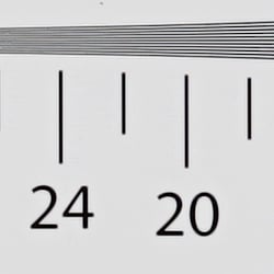 Strong detail to ~2,100 lines vertical Camera JPEG
