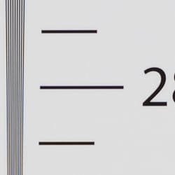 Strong detail to ~2,850 lines horizontal ACR converted RAW