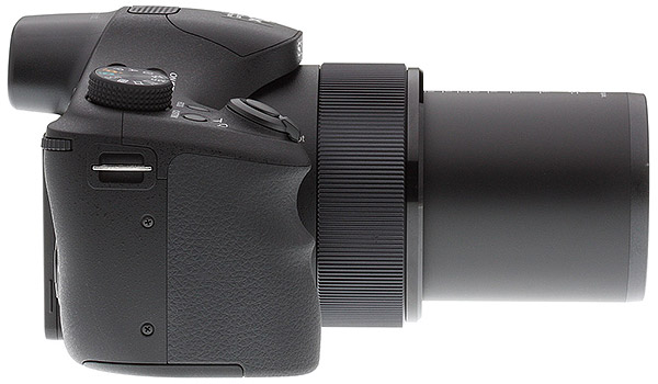 Sony HX300 Review -- Right view with lens extended