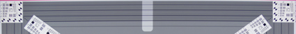 Wide : Slight barrel (top) and pincushion (bottom) distortion