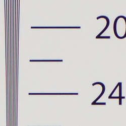 Strong detail to 2,300 lines horizontal ACR converted RAW