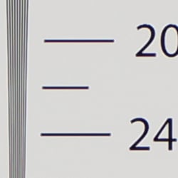 Strong detail to 2,200 lines horizontal Camera JPEG