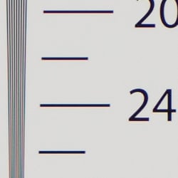 Strong detail to 2,300 lines horizontal ACR converted RAW