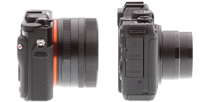 These shots give you some idea of just how small the Sony RX1 is. The Canon