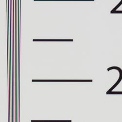 Strong detail to ~2,750 lines horizontal ACR converted RAW