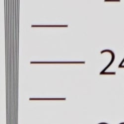 In-camera JPEG: Strong detail to ~2,600 lines horizontal