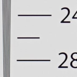 In-camera JPEG: Strong detail to ~2,600 lines horizontal