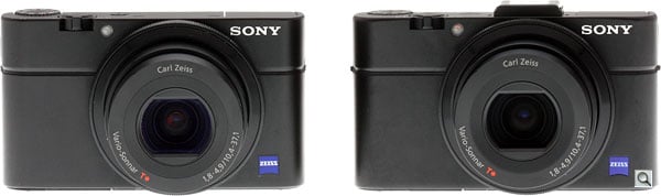 Sony RX100 II review -- front comparison with RX100