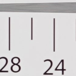 In-camera JPEG: Strong detail to ~2,550 lines vertical