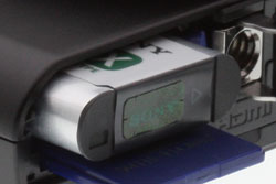 Power comes courtesy of a new NP-BX1 lithium-ion rechargeable battery. Sony rates the RX100 as good